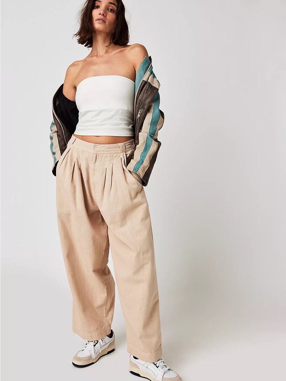 Free People Lotta Love Linen Trousers Sz 2